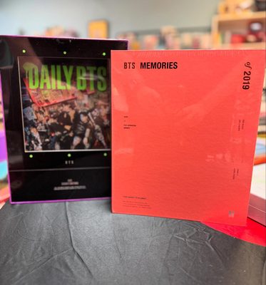 BTS albums on display
